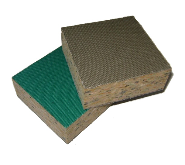 Judomatte / Aikidomatte / Bodenmatte mit Segeltuch Bezug 100 x 100 x 4cm GRÜN