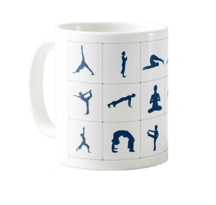 Tasse Yoga Stellungen