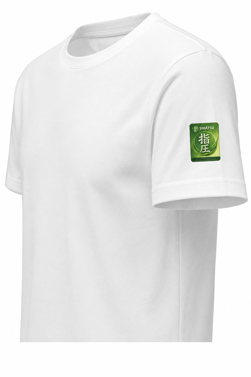 Shiatsu T-Shirt mit Label auf dem Oberarm