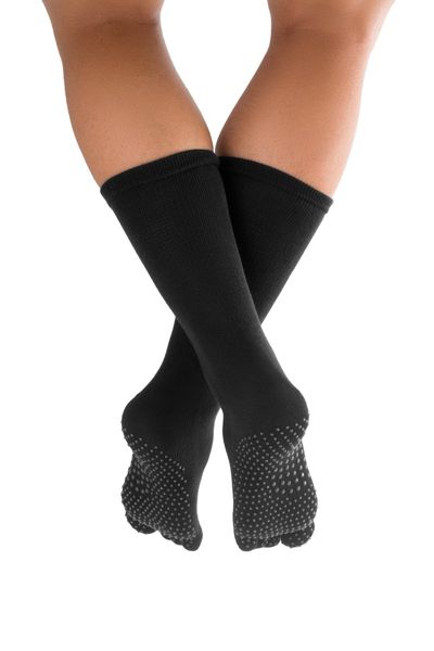 KNITIDO Massage Zehensocken Einzelzeh einfarbig WADENLANG / ABVERKAUF