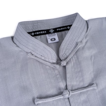 Qigong-Anzug Leinen grau Hose XL