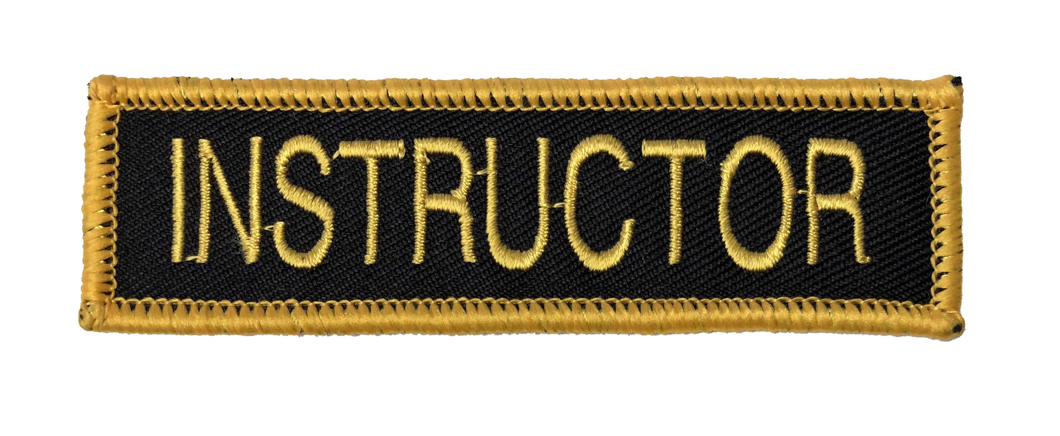 Aufnäher Instructor gelb