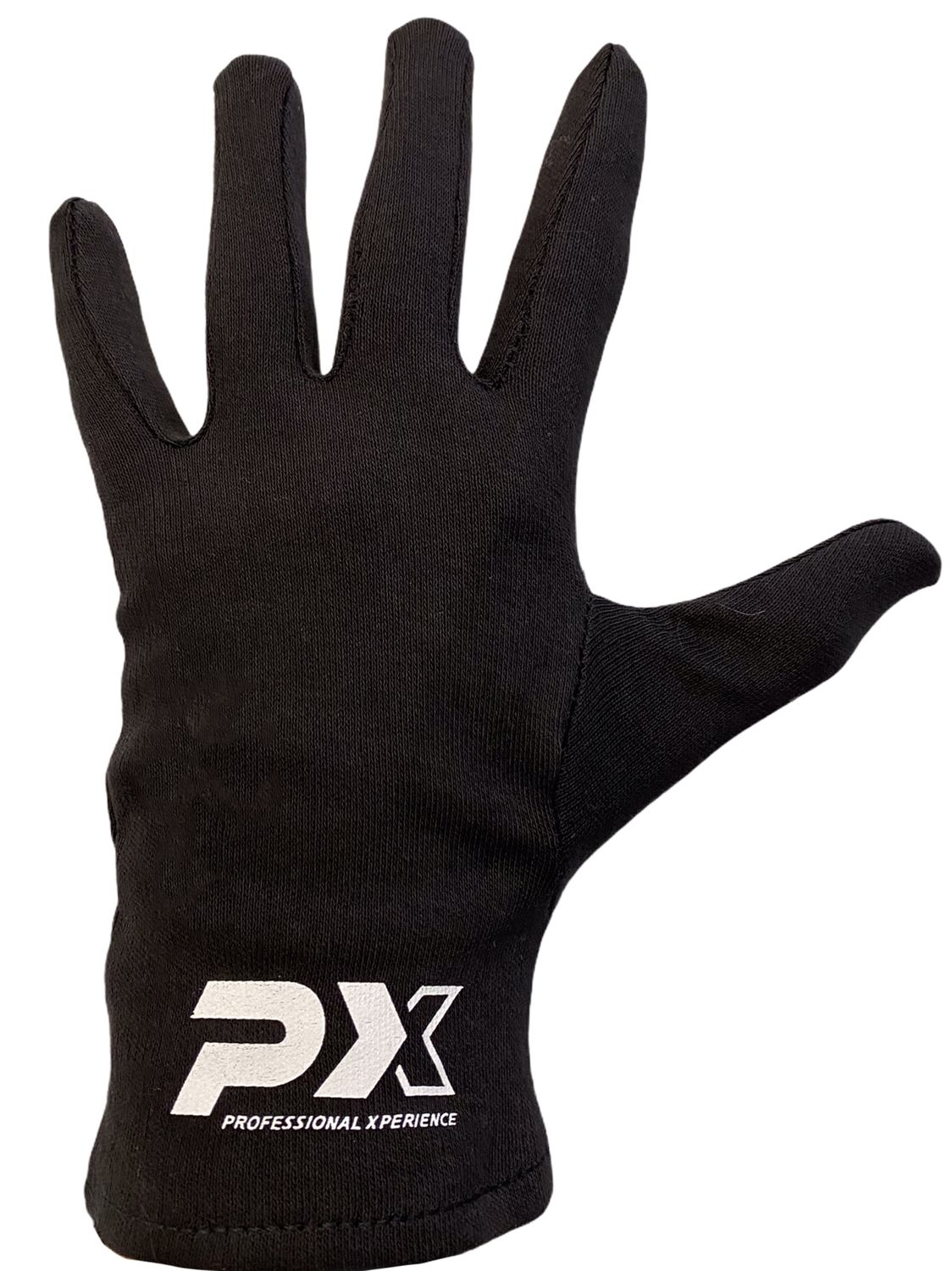 Innen-Boxhandschuhe mit Fingern, schwarz
