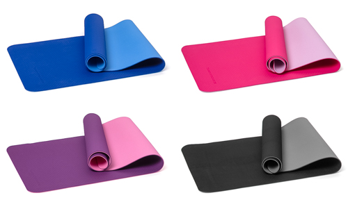 Yoga Matte Classic 2-farbig Pink-Weiß
