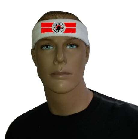 Stirnband weiß Ba Gua