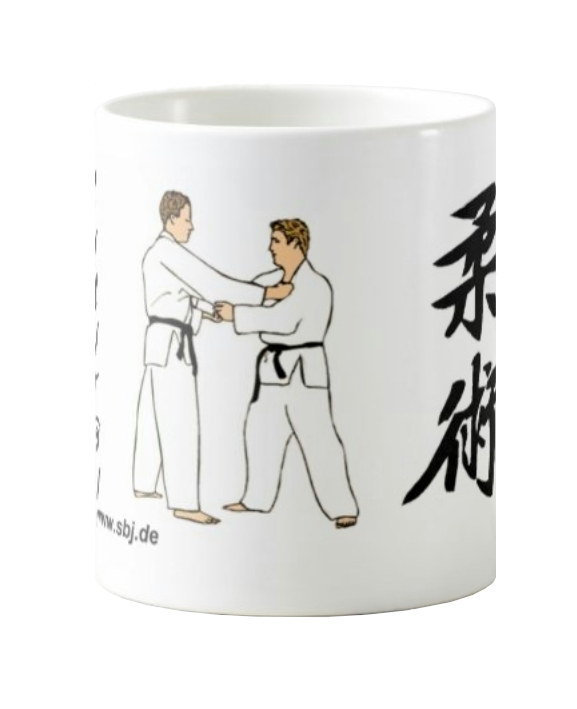 Tasse Ju Jutsu Figur + Schriftzeichen