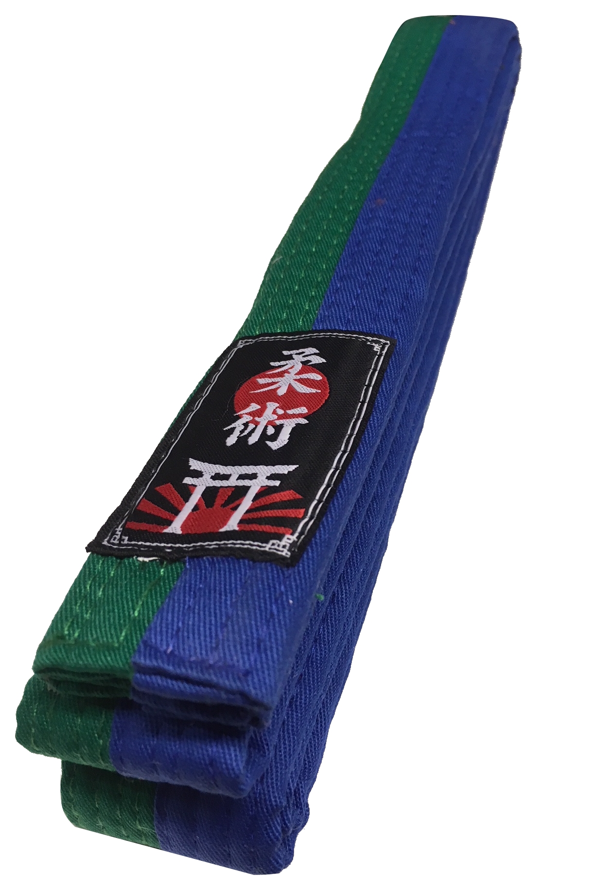 Ju-Jutsu / Jiu-Jitsu Gürtel grün-blau halb / halb