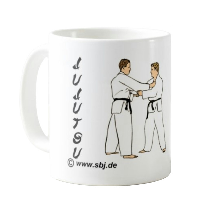 Tasse Ju Jutsu Figur + Schriftzeichen