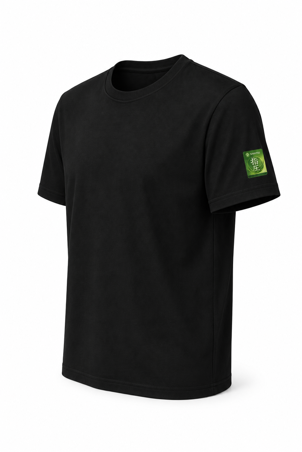Shiatsu T-Shirt mit Label auf dem Oberarm