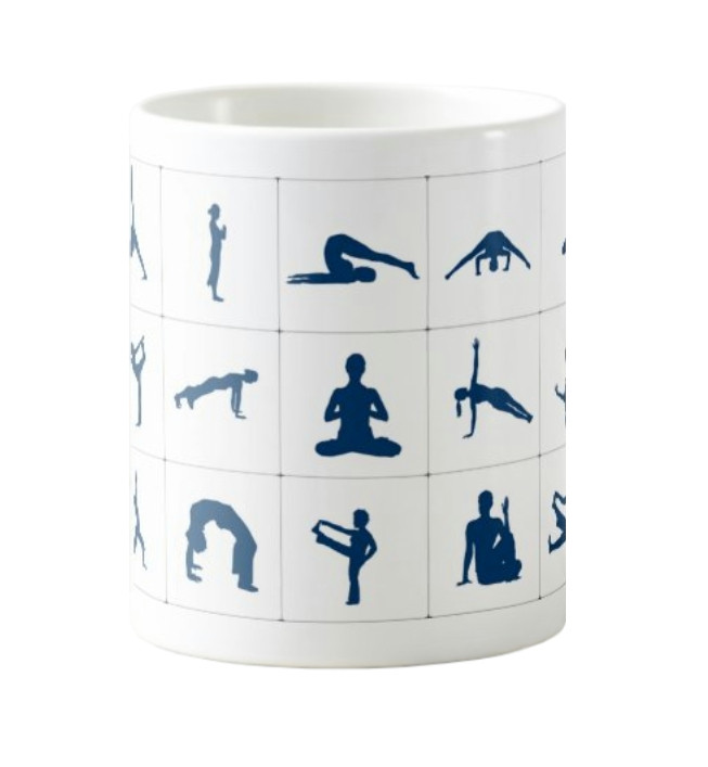 Tasse Yoga Stellungen