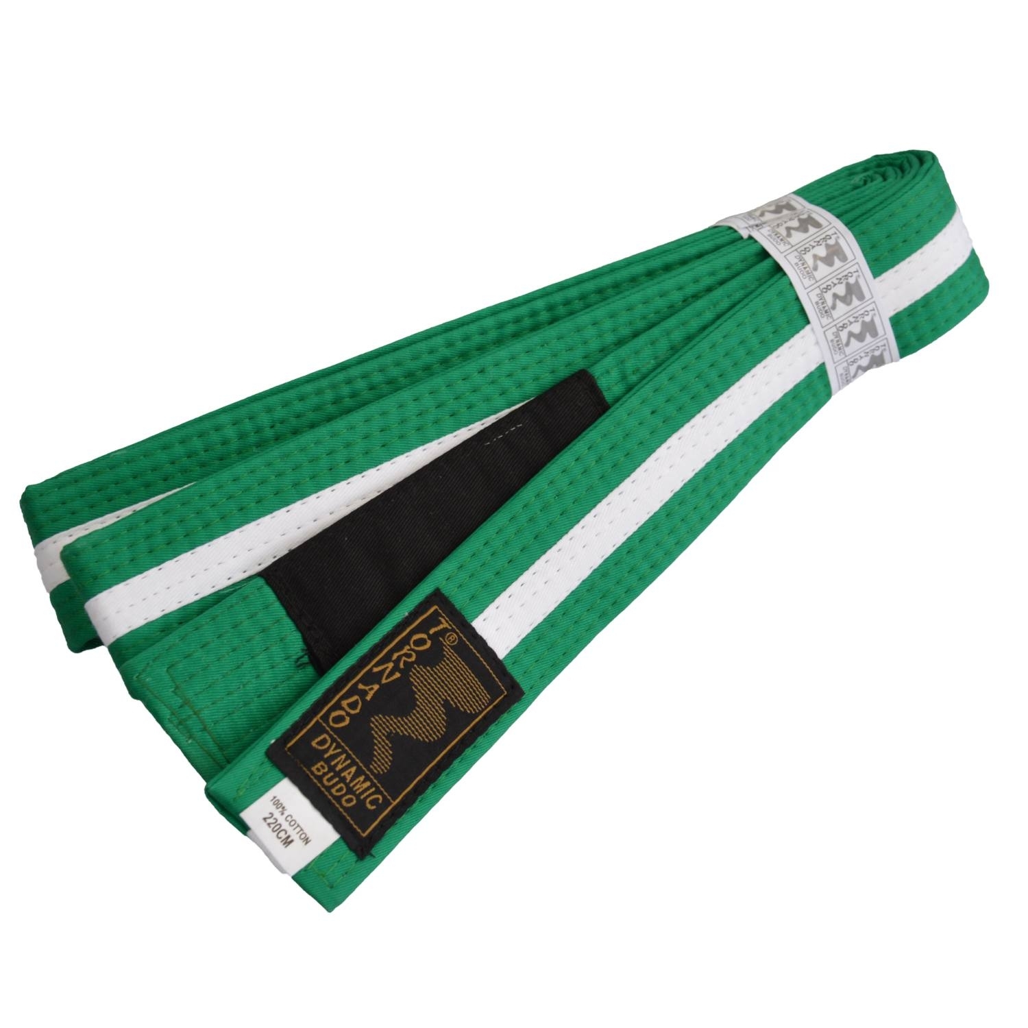 BJJ Brazilian Jiu-Jitsu Kinder Gürtel grün mit weißem Streifen 260