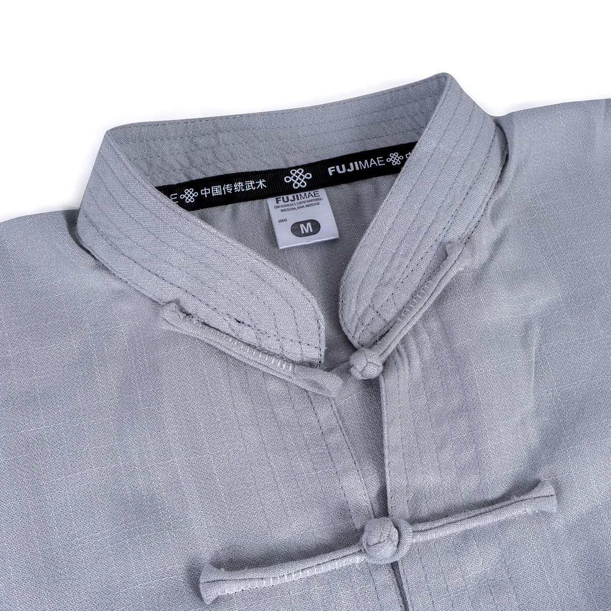 Tai-Chi / Qigong JACKE Deluxe GRAU Leinen XL